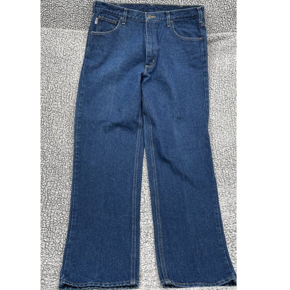 Carhartt B230 Relaxed Fit Denim Jeans Blue Men's 38 x 34 NEVER WORN - Picture 1 of 13
